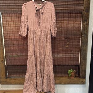 Roolee Pink Maxi Dress